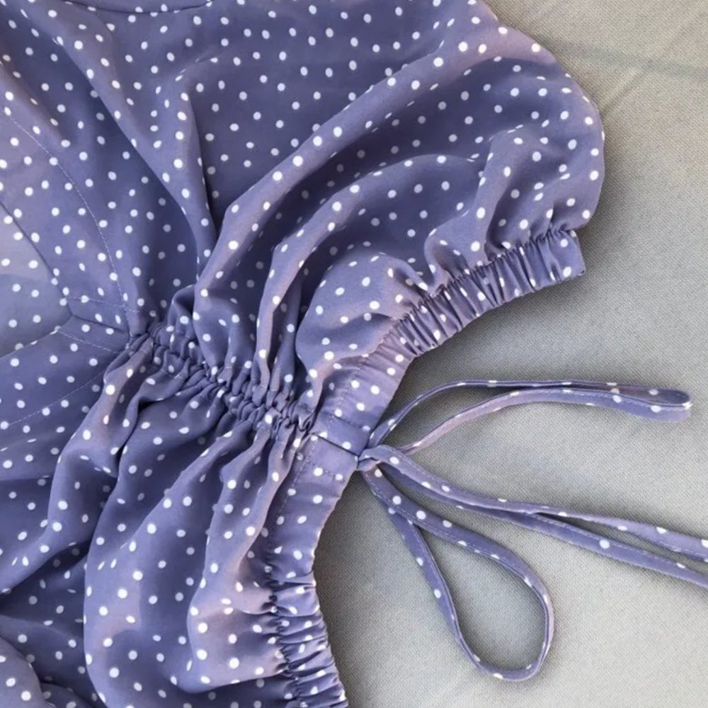 Periwinkle Chiffon Top - Picture 4 of 4